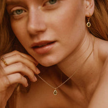 Load image into Gallery viewer, lysia dark green necklace
