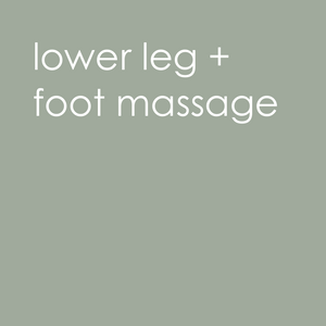 Park Fair | lower leg + foot massage