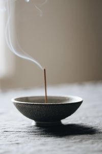 cloud terracotta incense bowl