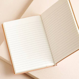 vegan leather embossed notebook