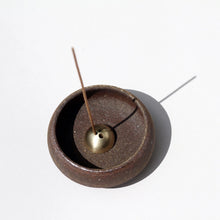 Load image into Gallery viewer, wabi sabi mud clay incense bowl
