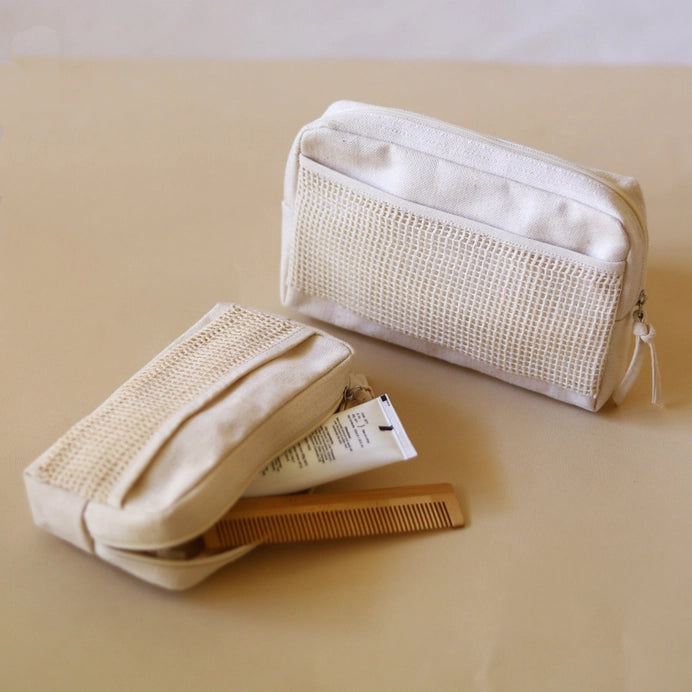 organic medium pouch with netting
