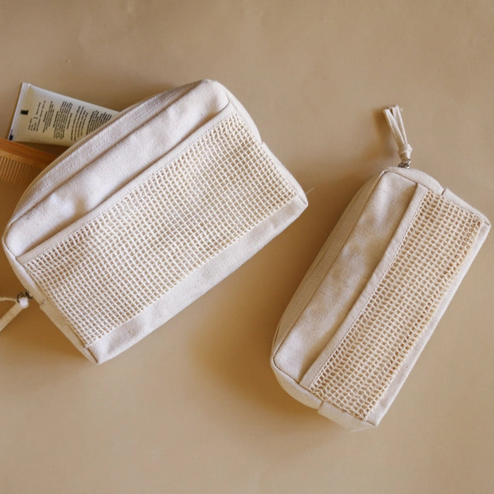 organic medium pouch with netting