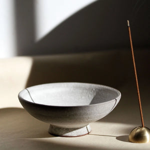 cloud terracotta incense bowl