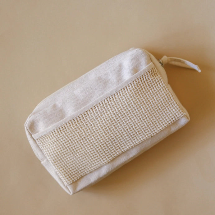 organic medium pouch with netting