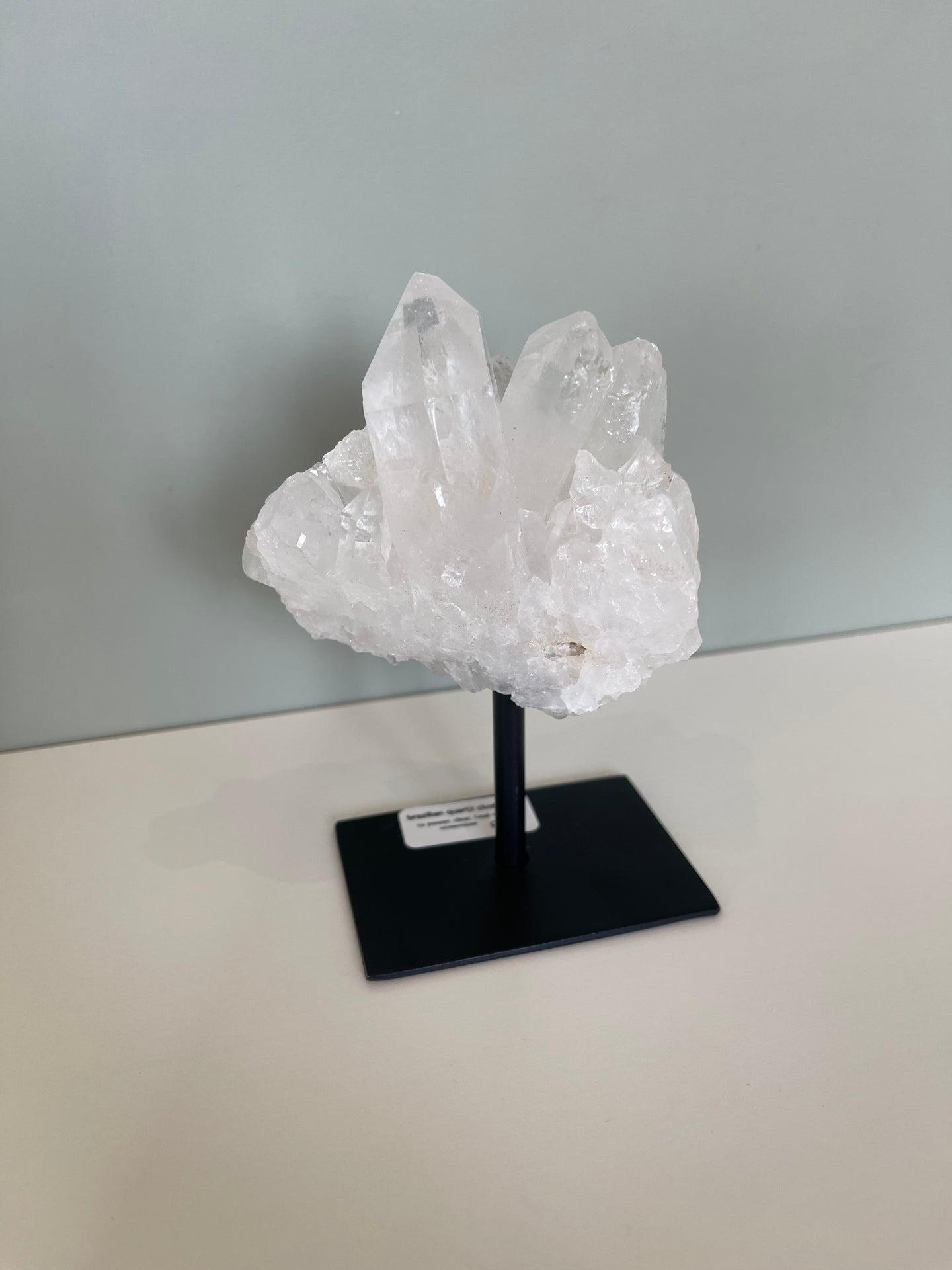 brazilian clear quartz cluster