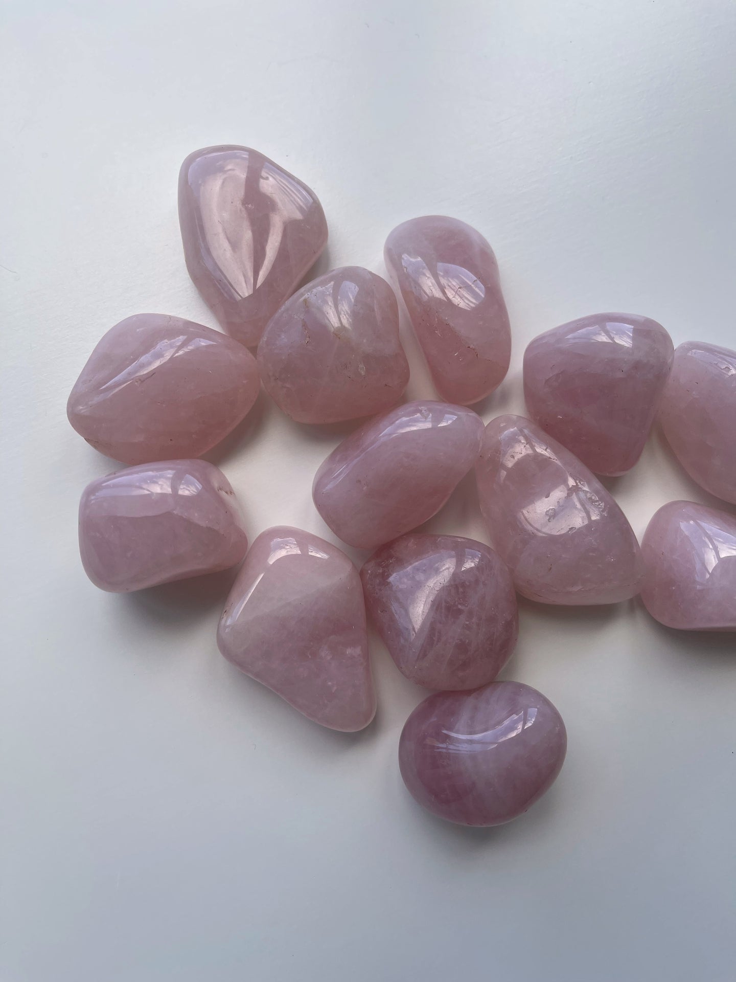 rose quartz tumble stone