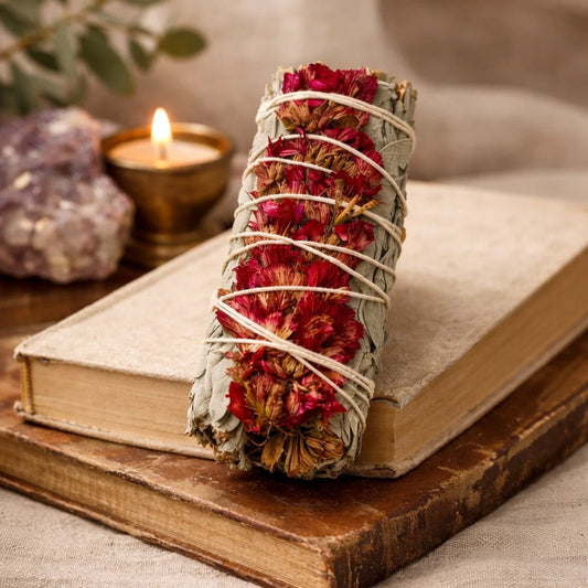 smudge stick | pink flower - yahra