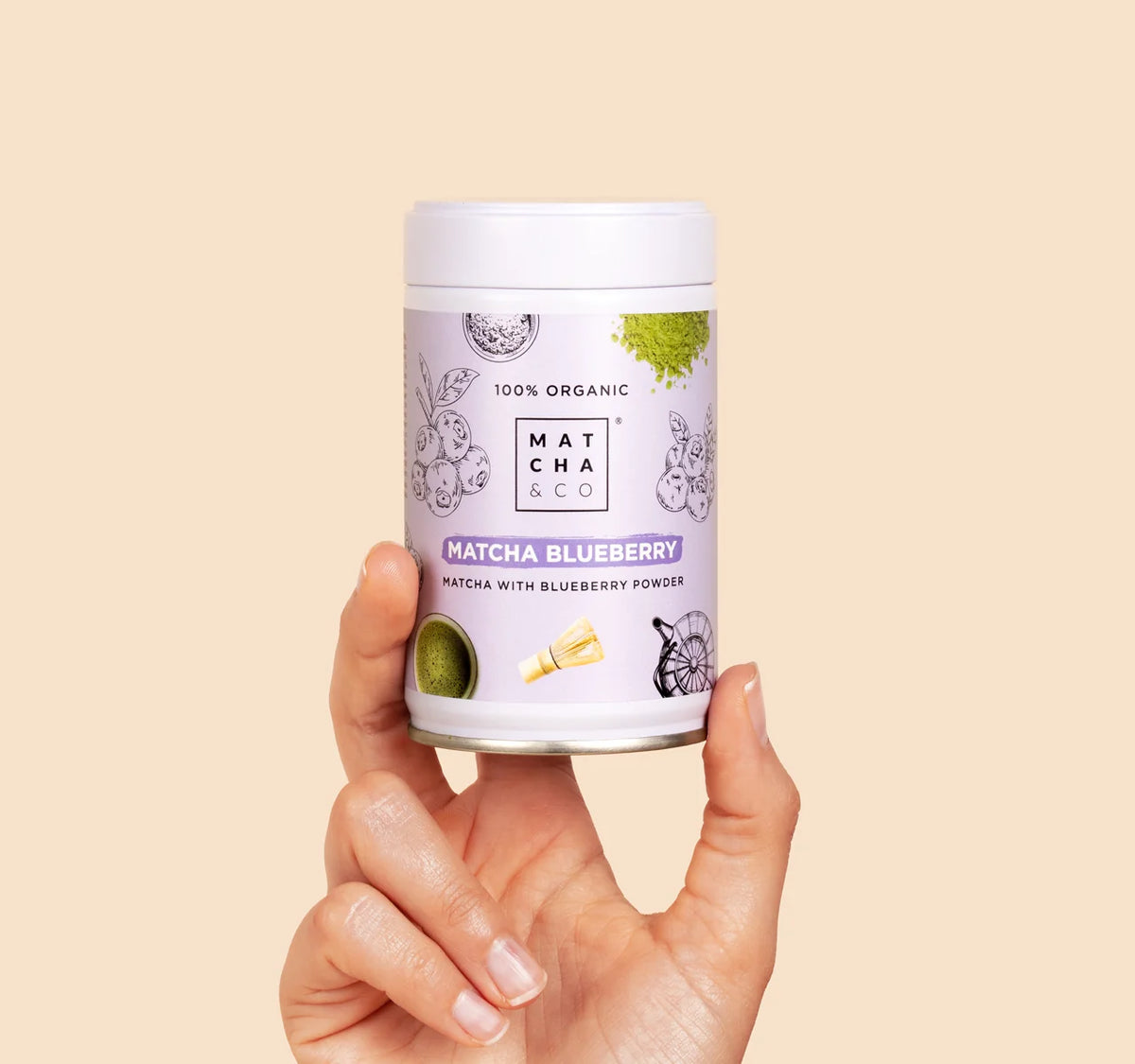 matcha blueberry