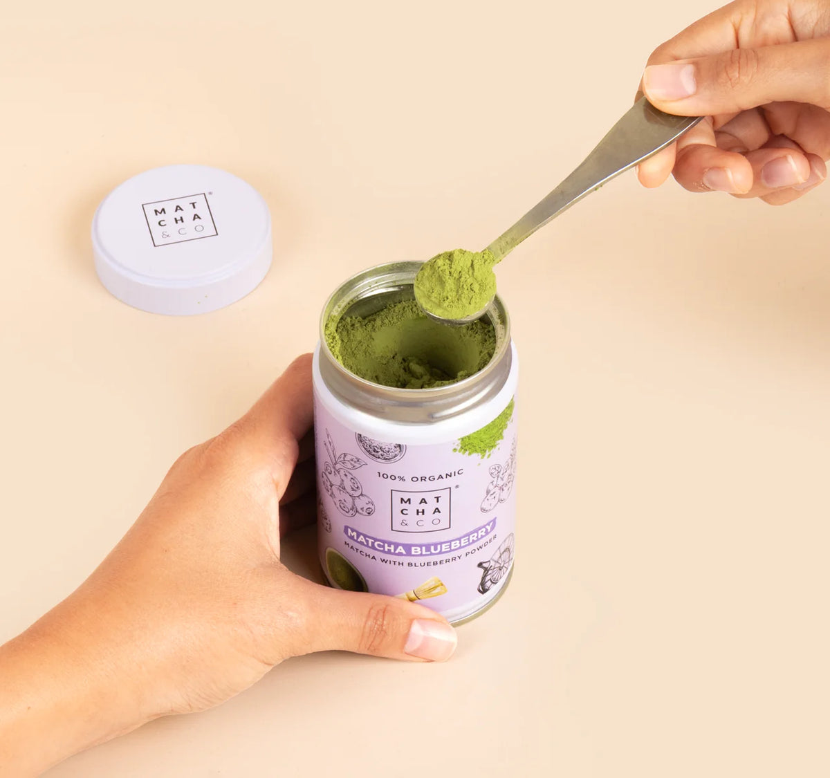 matcha blueberry