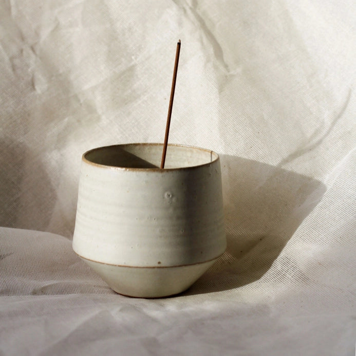 white onyx incense bowl