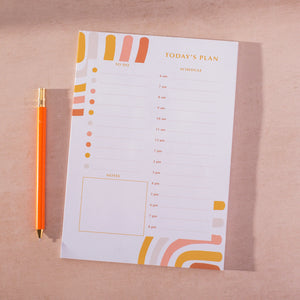 abstract rainbow | a5 daily planner pad