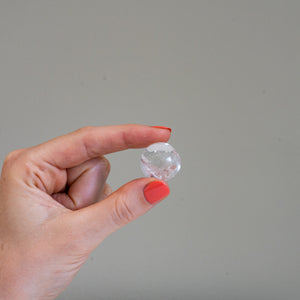 mini clear quartz sphere